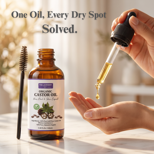 Organic Castor Oil with Precision Dropper