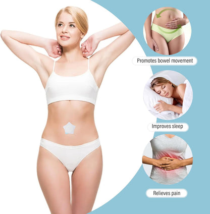 50Pcs Castor Oil Patches + 50 Cotton Cores, Breathable Non-Woven for Women, Portable Multi-Layer Anti-Leak Strong Adhesion Castor Oil Pack, 7Cm/2.75In